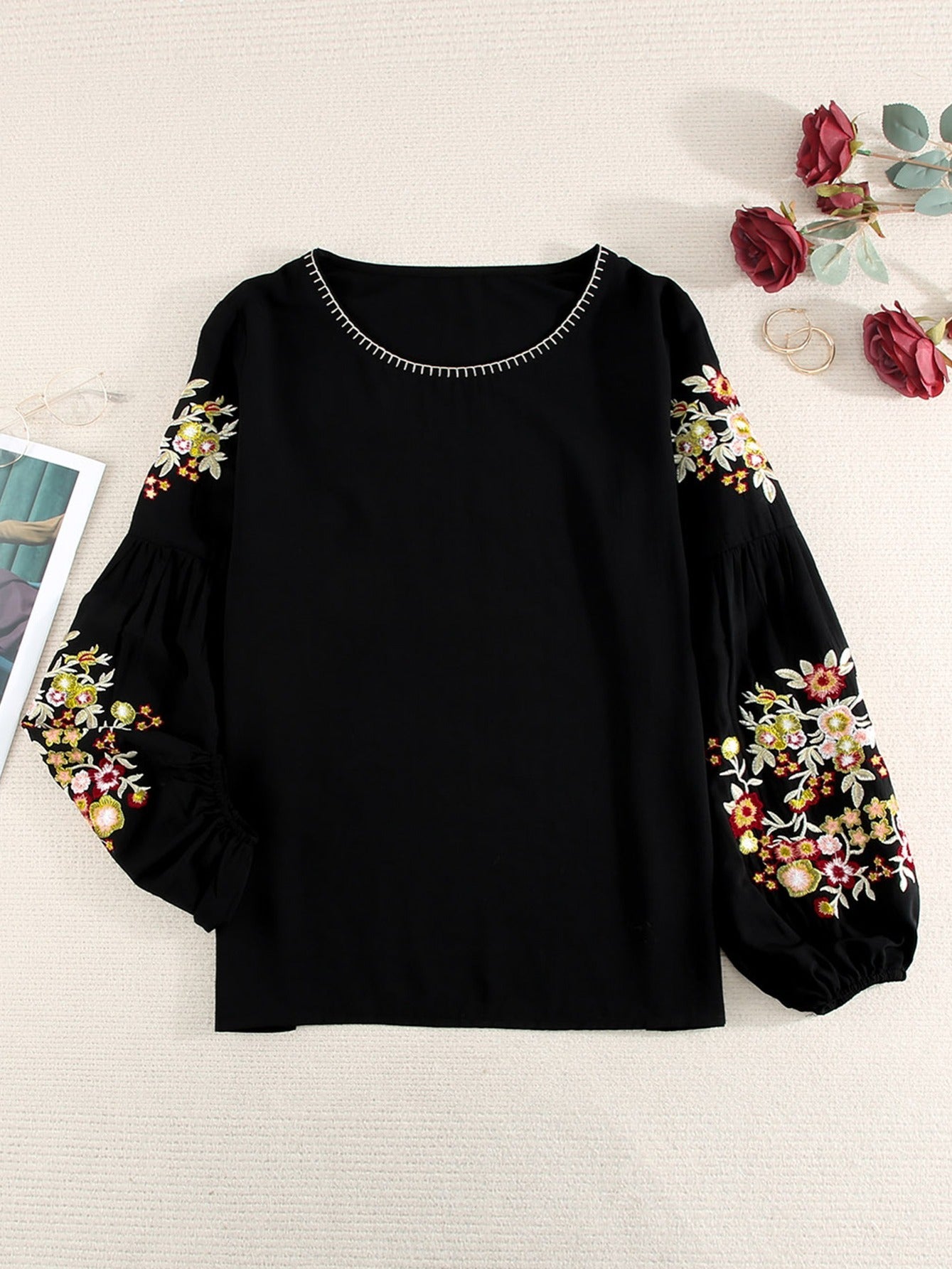 Vzyzv Blouse For Women Dressy Casual Women's Printed Top T-Shirt Fashion Casual Warm Soft Turtleneck Women