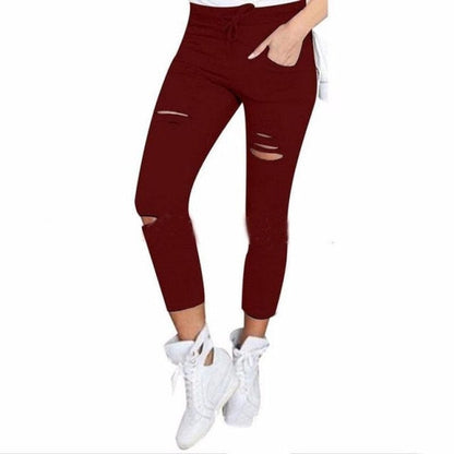 vzyzv  New Ripped Jeans For Women Women New Ripped Trousers Stretch Pencil Pants Leggings Women Jean Casual Slim Ladies Jeans